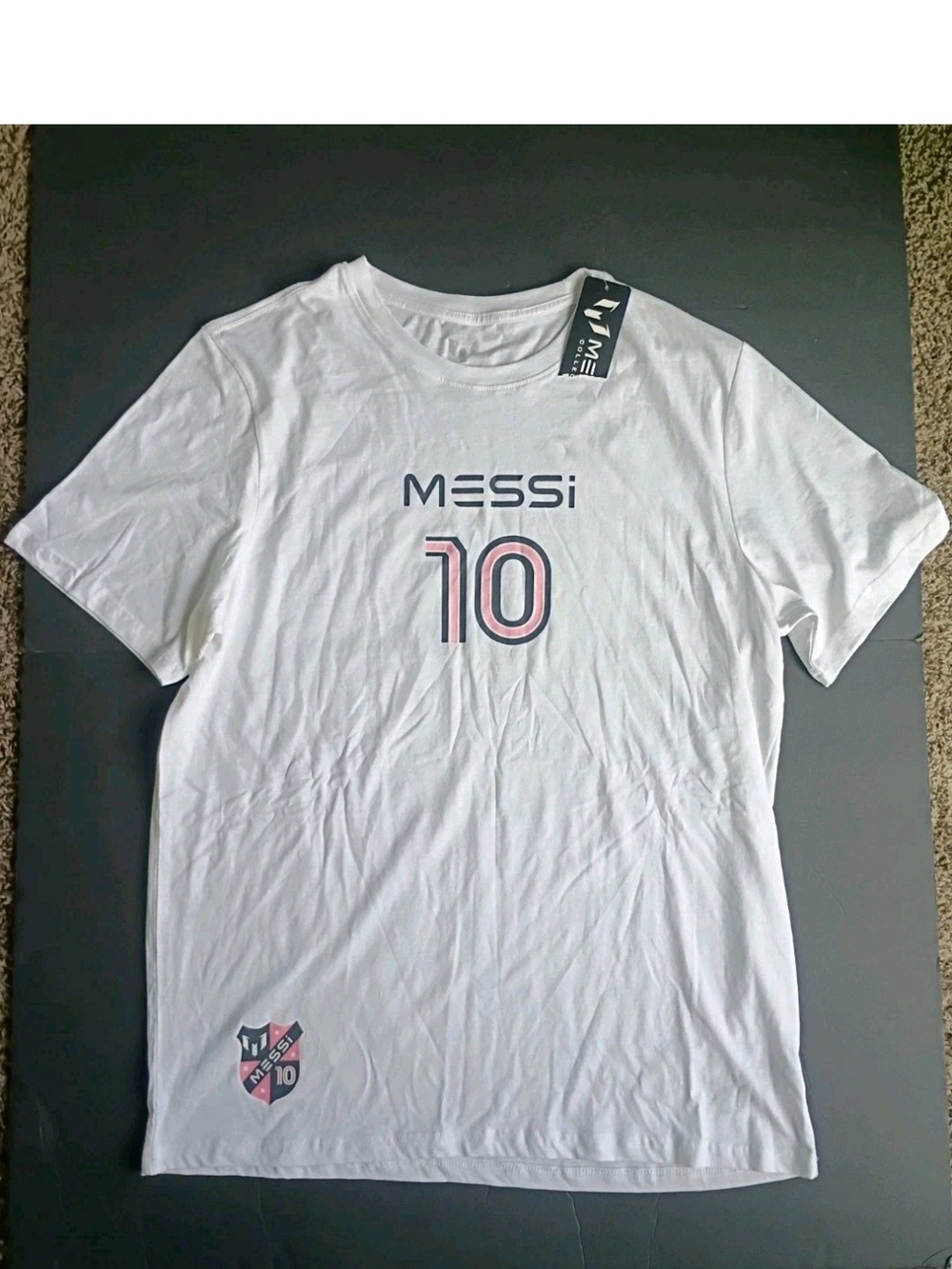 3 Messi Collection Mens XL Soccer White T Shirt NEW TAGS
